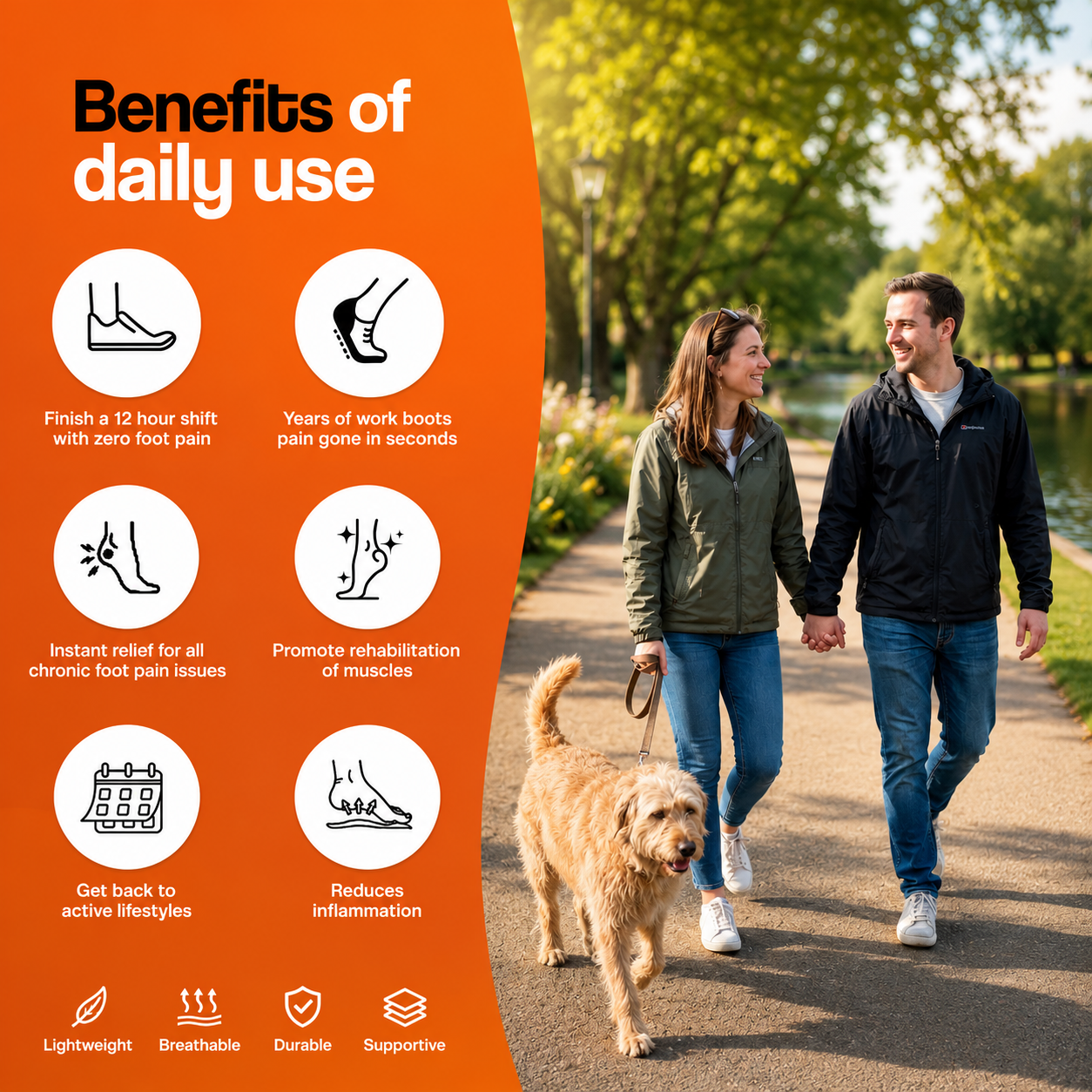 4D Acupressure Insoles — Pain Relief for Tired Feet