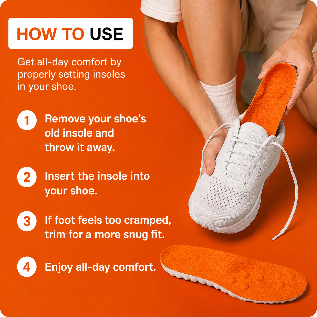 4D Acupressure Insoles — Pain Relief for Tired Feet
